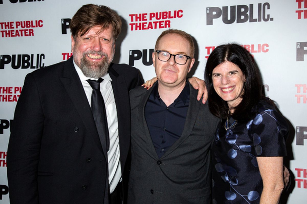 Oskar Eustis, Conor McPherson, Mandy Hackett at 