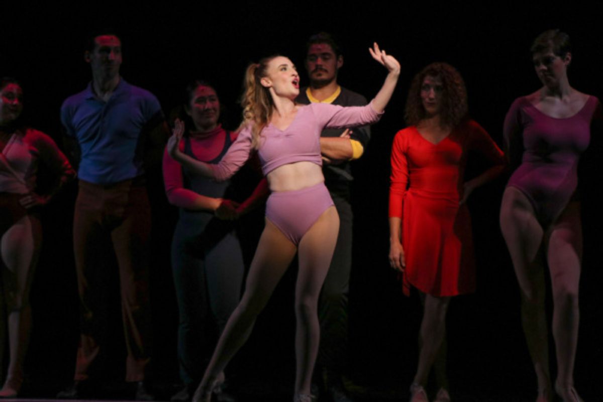 Val (Mollyanne Nunn) in A Chorus Line at Metropolis Performing Arts Centre at 