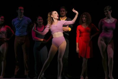 Val (Mollyanne Nunn) in A Chorus Line at Metropolis Performing Arts Centre Photo