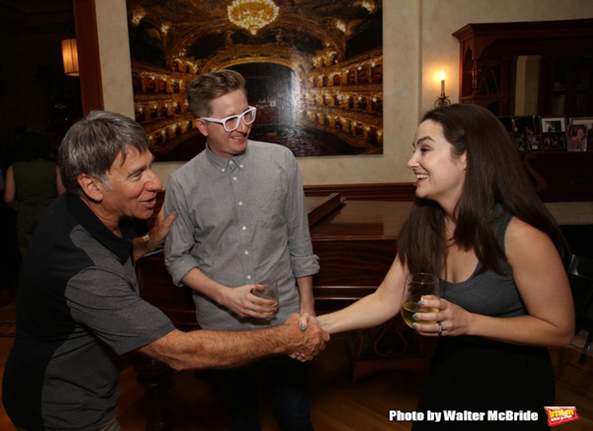 Stephen Schwartz, Kyle Jarrow and Lauren Worsham at 