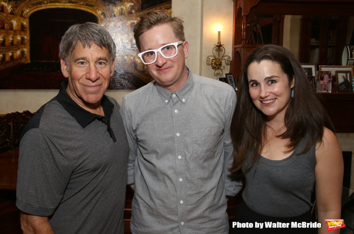 Stephen Schwartz, Kyle Jarrow and Lauren Worsham at 