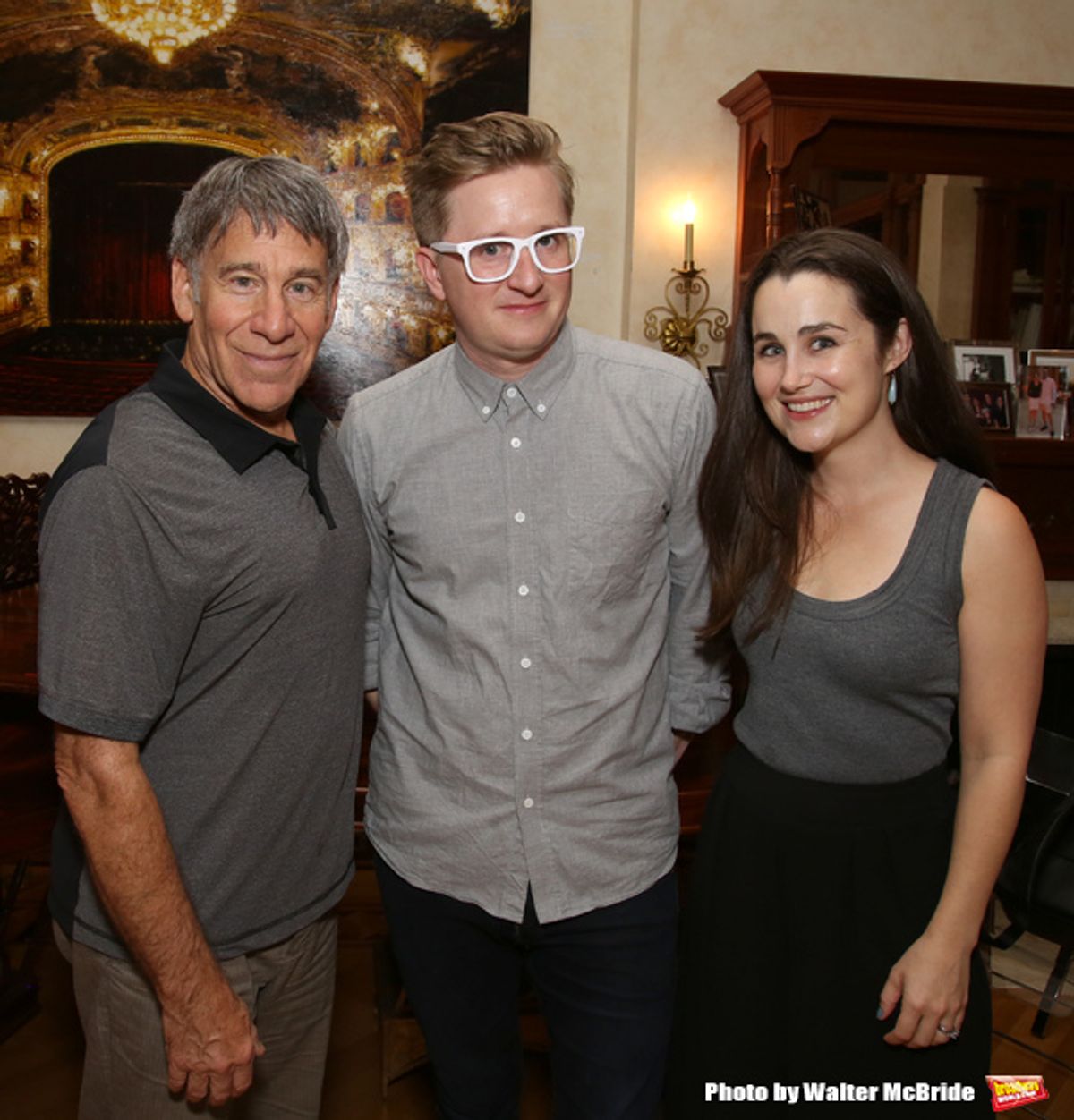 Stephen Schwartz, Kyle Jarrow and Lauren Worsham at 