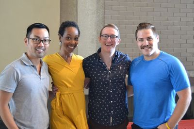 Christopher Shin (Luke/Ensemble), Kristyn Pope (Chastity/Ensemble), Brent McBeth (Qua Photo