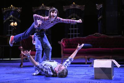 Small Alison (Lila Gold) feels like Superman as she plays airplane with her father Br Photo
