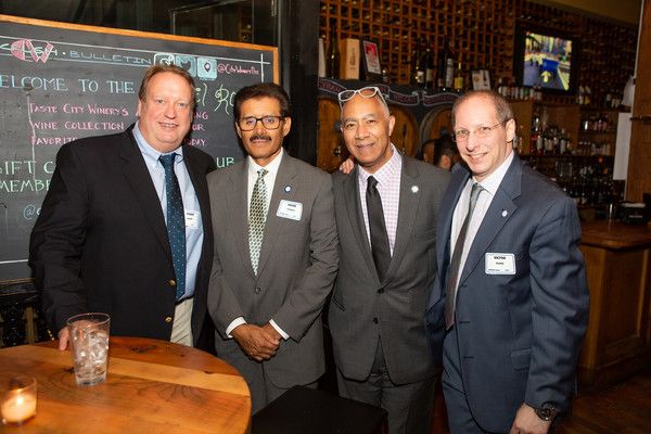 Members (l. to r.) Steve Marquard, Dixon Rosario, ATPAM President David Calhoun, and  Photo