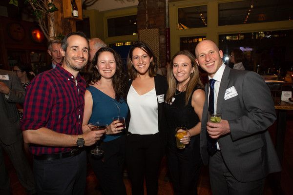 (l. to r) Greg Livoti with ATPAM members Ashley Berman, Tracy Geltman, and Molly Barn Photo