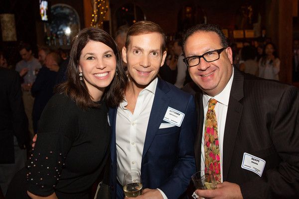 ATPAM member Amanda Kaus (party committee co-chair).  with Anthony LaTorella of the N Photo