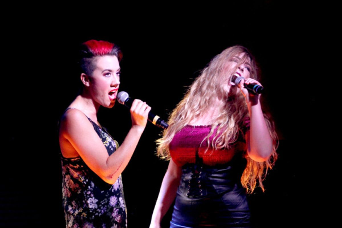 Leslie Rubino (Lizzie) and Brooke Van Grinsven (Emma) at 