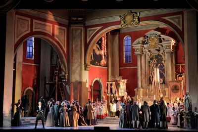 Act I of Puccini's "Tosca" with Scott Hendricks as Scarpia Photo