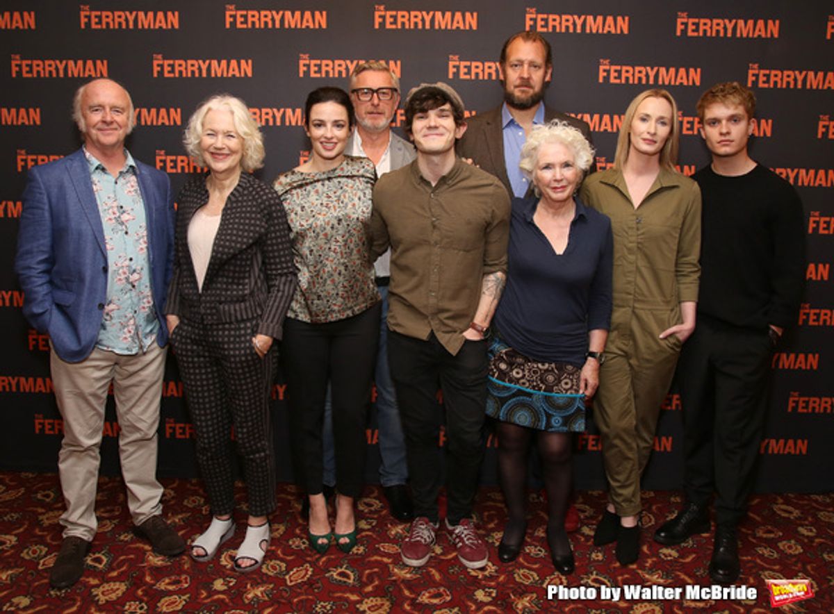Mark Lambert, Dearbhla Molloy, Laura Donnelly, Stuart Graham, Fra Fee, Justin Edwards, Fionnula Flanagan, Genevieve O'Reilly and Tom Glynn-Carney  at 