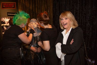 Ilene Graff watches Live Make-up Applications Photo