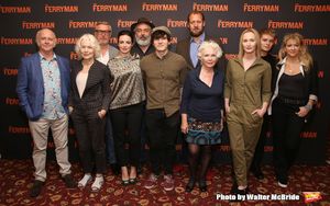 Mark Lambert, Dearbhla Molloy, Stuart Graham, Laura Donnelly, playwright Jez Butterworth, Fra Fee, Justin Edwards, Fionnula Flanagan, Genevieve O'Reilly, Tom Glynn-Carney, and producer Sonia Friedman @ BroadwayWorld Mark Lambert, Dearbhla Molloy, Stuart Graham, Laura Donnelly, playwright Jez Butterwo Photo