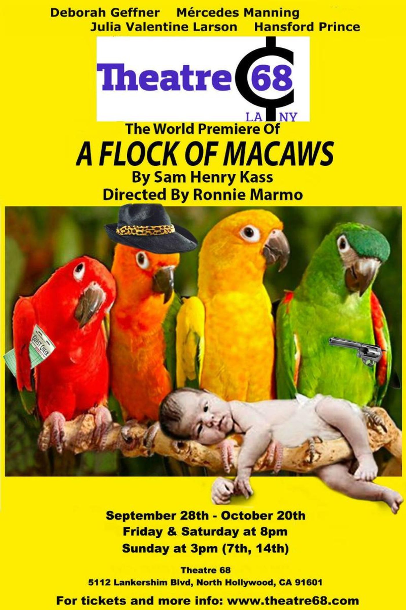 Review: A FLOCK OF MACAWS WITH FLYING THE COOP A MAJOR THEME at Theatre 68  Image