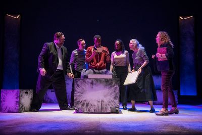 Christopher M. Walsh (Uncle Terry/Station Policeman/Ensemble), Scott Allen Luke (Roge Photo