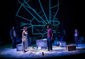 Cedric Mays (Ed), Rebecca Spence (Judy/Ensemble), Terry Bell (Christopher) and Caroli Photo