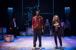 Terry Bell (Christopher), Caroline Neff (Siobhan); (back; L to R) Christopher M. Wals Photo
