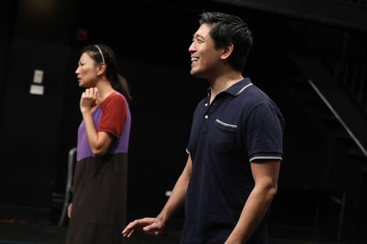 Michelle Krusiec and Peter Kim at 