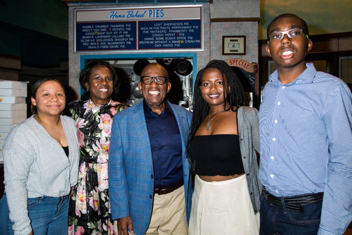 Deborah Roberts, Al Roker and family at 