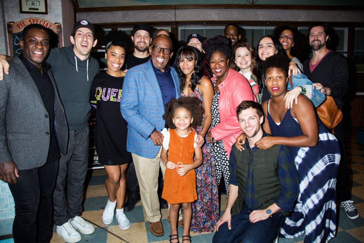Al Roker and the cast of WAITRESS at 