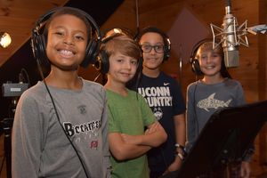 Eric Walker, Jr., Connor Mills, Christian Mullins and Cooper Lantz Photo