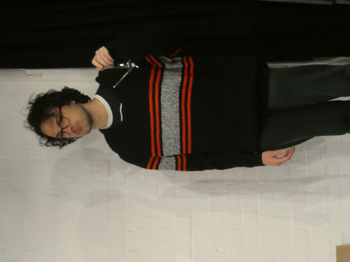 David Hubball in rehearsal for HERE by Michael Frayn, playing at Greenwich Theatre, 9-13 October at 