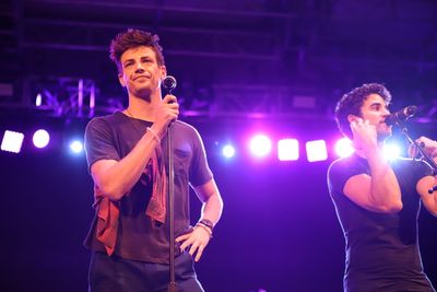 Grant Gustin and Darren Criss Photo