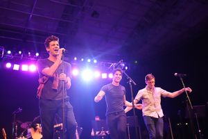 Grant Gustin, Darren Criss, and Will Rolland @ BroadwayWorld Grant Gustin, Darren Criss, and Will Rolland Photo