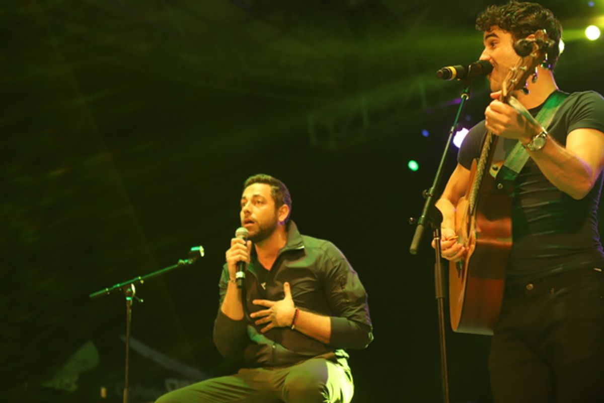 Zachary Levi and Darren Criss at 