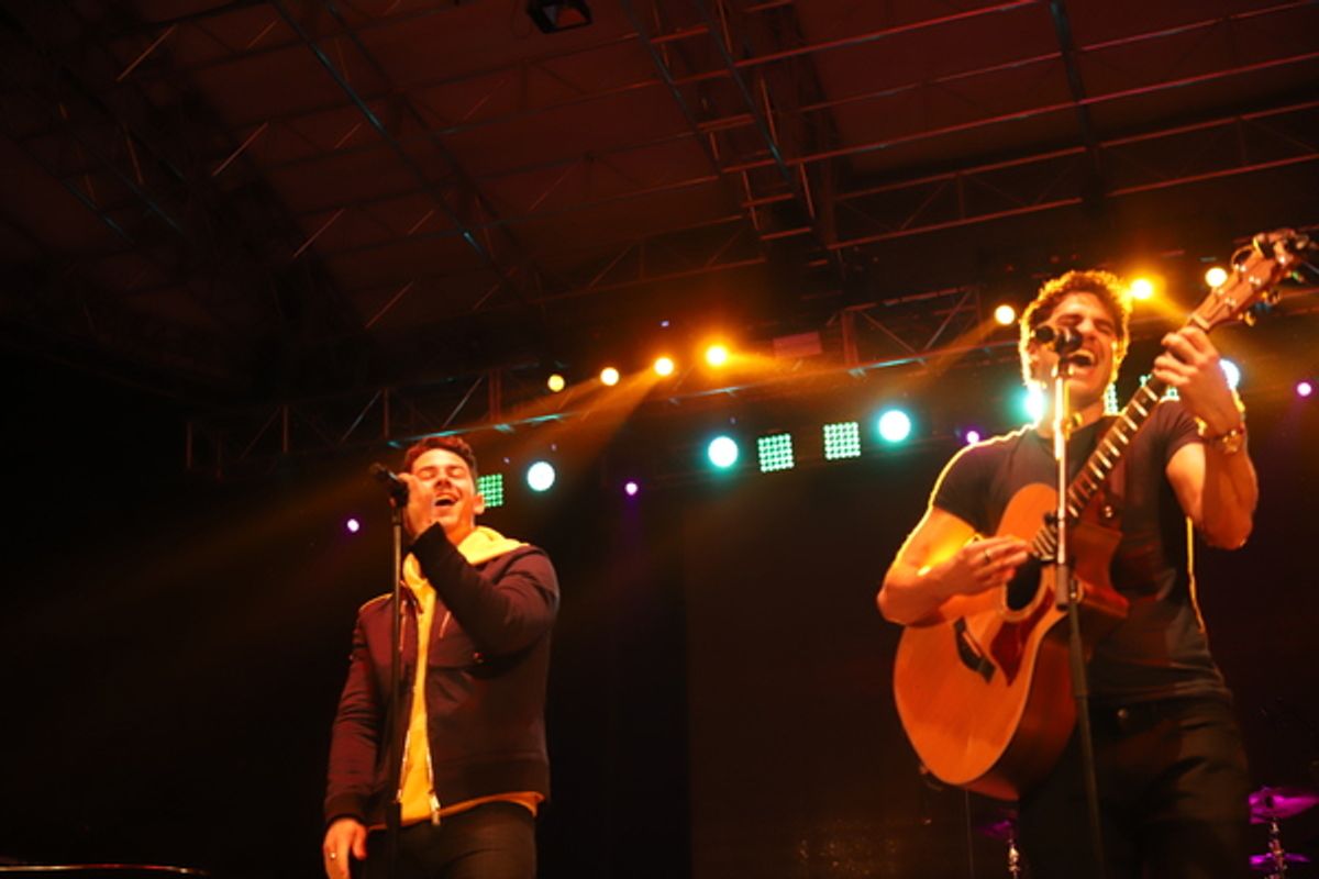 Nick Jonas and Darren Criss at 