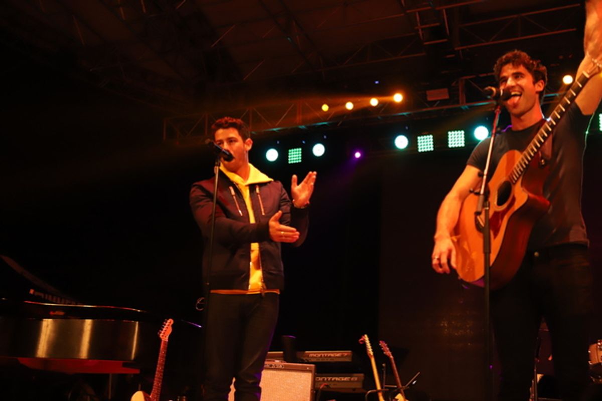 Nick Jonas and Darren Criss at 