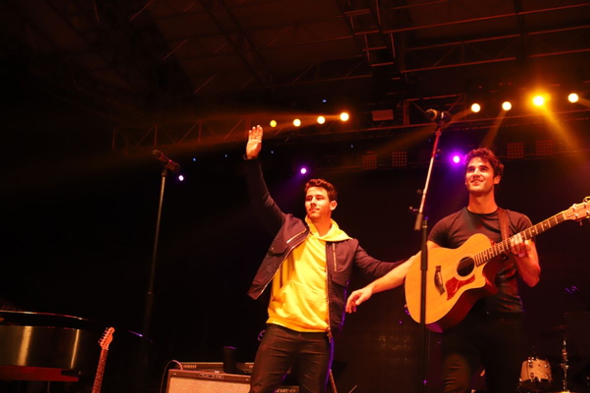 Nick Jonas and Darren Criss at 