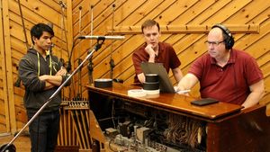 Telly Leung, Michael Patrick Walker and James Sampliner Photo