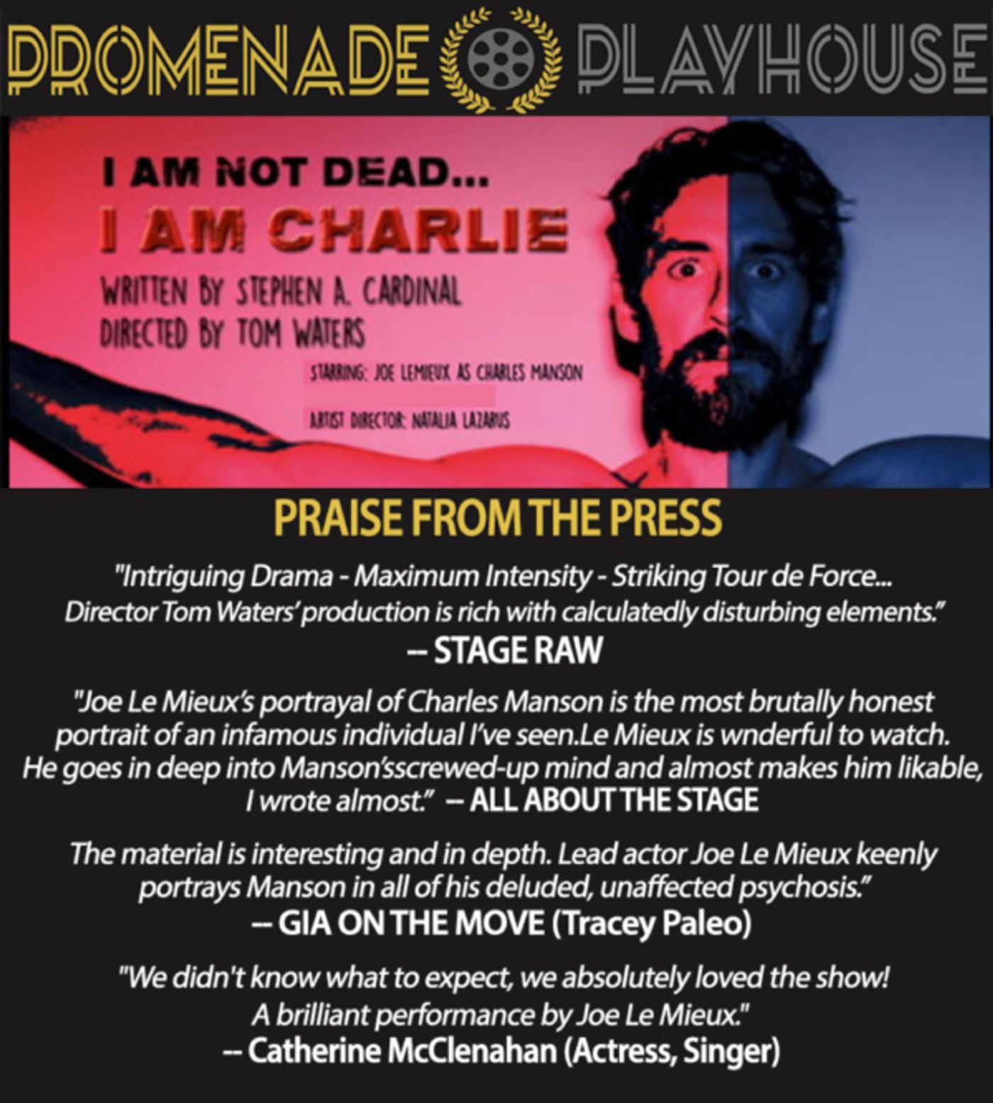 Photo Flash: First Look at I AM CHARLIE at The Promenade Playhouse  Image