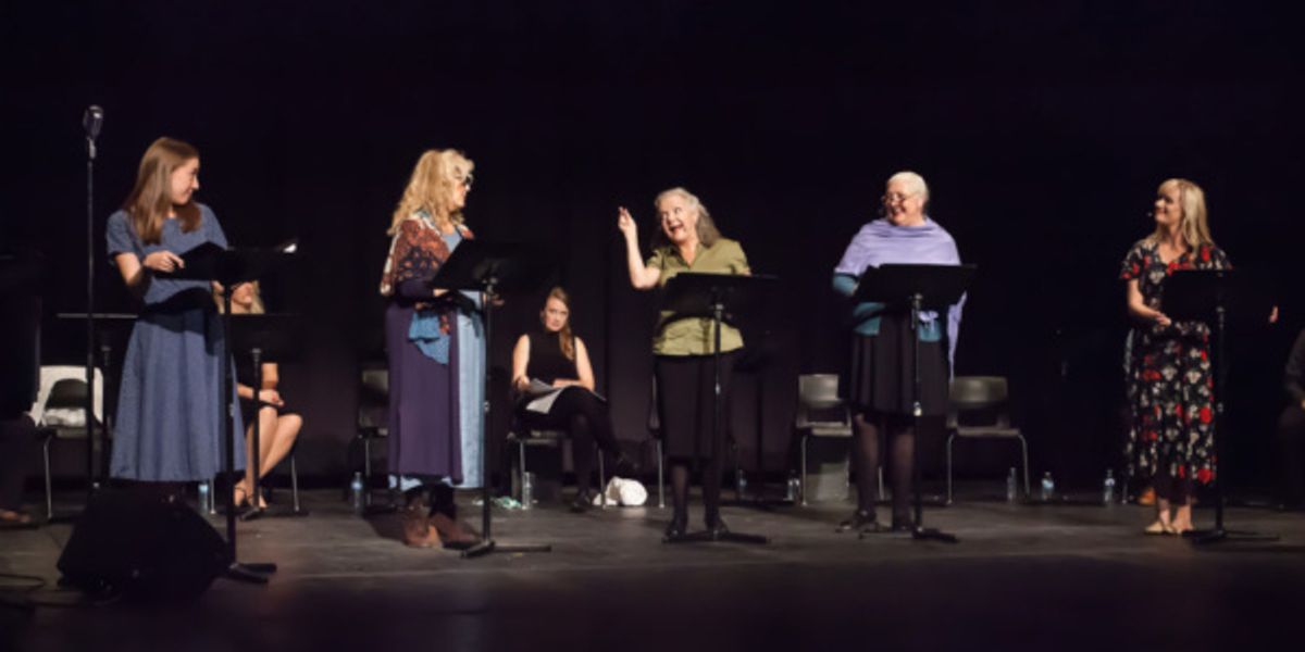 Rebecca McCauley, Judy Marshak, Charlotte Moore, Jennette White, Laura Larson.
Geordie Brown & Belinda Hart's Could I Have This Dance? 2018 Workshop.
Halifax, Nova Scotia
Photo by Timothy Richard at 