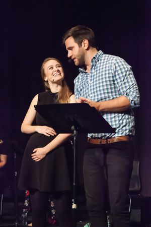 Ellen Denny, Micah Richardson.
Geordie Brown & Belinda Hart's Could I Have This Dance? 2018 Workshop.
Halifax, Nova Scotia
Photo by Timothy Richard @ BroadwayWorld Ellen Denny, Micah Richardson.
Geordie Brown & Belinda Hart's Could I Have This Dance Photo