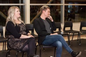 Belinda Hart, Geordie Brown.
Geordie Brown & Belinda Hart's Could I Have This Dance? 2018 Workshop.
Halifax, Nova Scotia
Photo by Timothy Richard @ BroadwayWorld Belinda Hart, Geordie Brown.
Geordie Brown & Belinda Hart's Could I Have This Dance? Photo