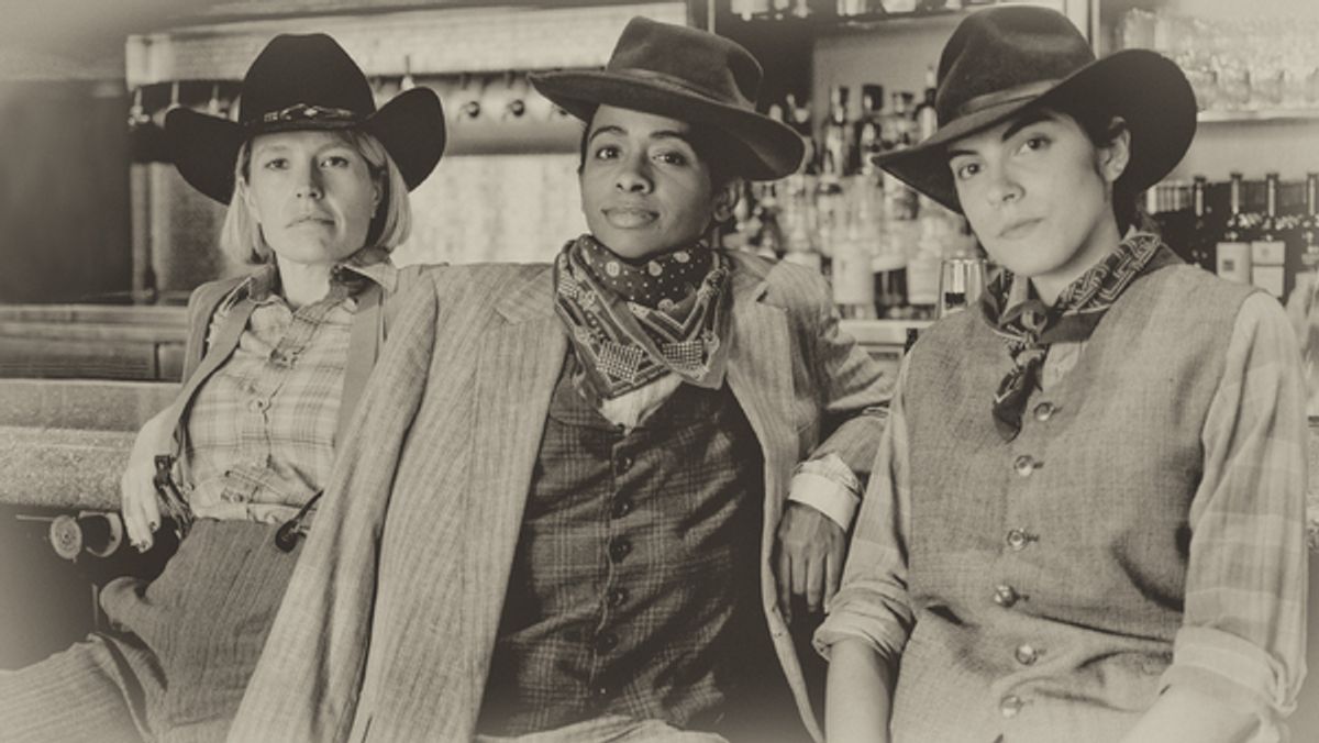 Dana Schultes (Frank Goodman) , Camille Monae (John Wesley Powell), Giovanna Grimaldo (O.G Howland) at 