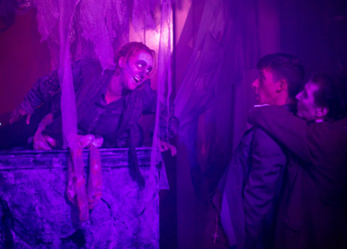 Bridgette Campbell, Flynn Platt, and Kevin Dulude in Teig O-Kane and the Corpse at 