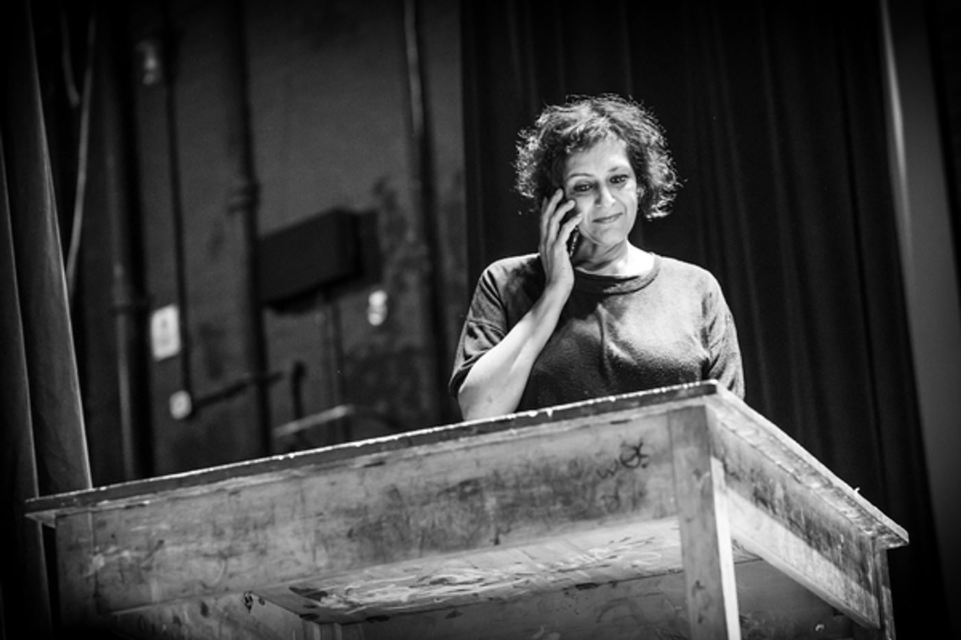 Photo Flash: In Rehearsal with Meera Syal, Tamsin Greig, and the Company of PINTER THREE  Image