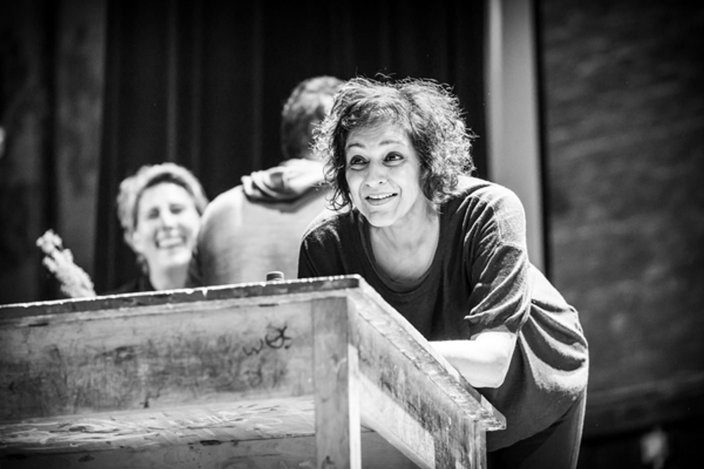 Photo Flash: In Rehearsal with Meera Syal, Tamsin Greig, and the Company of PINTER THREE  Image