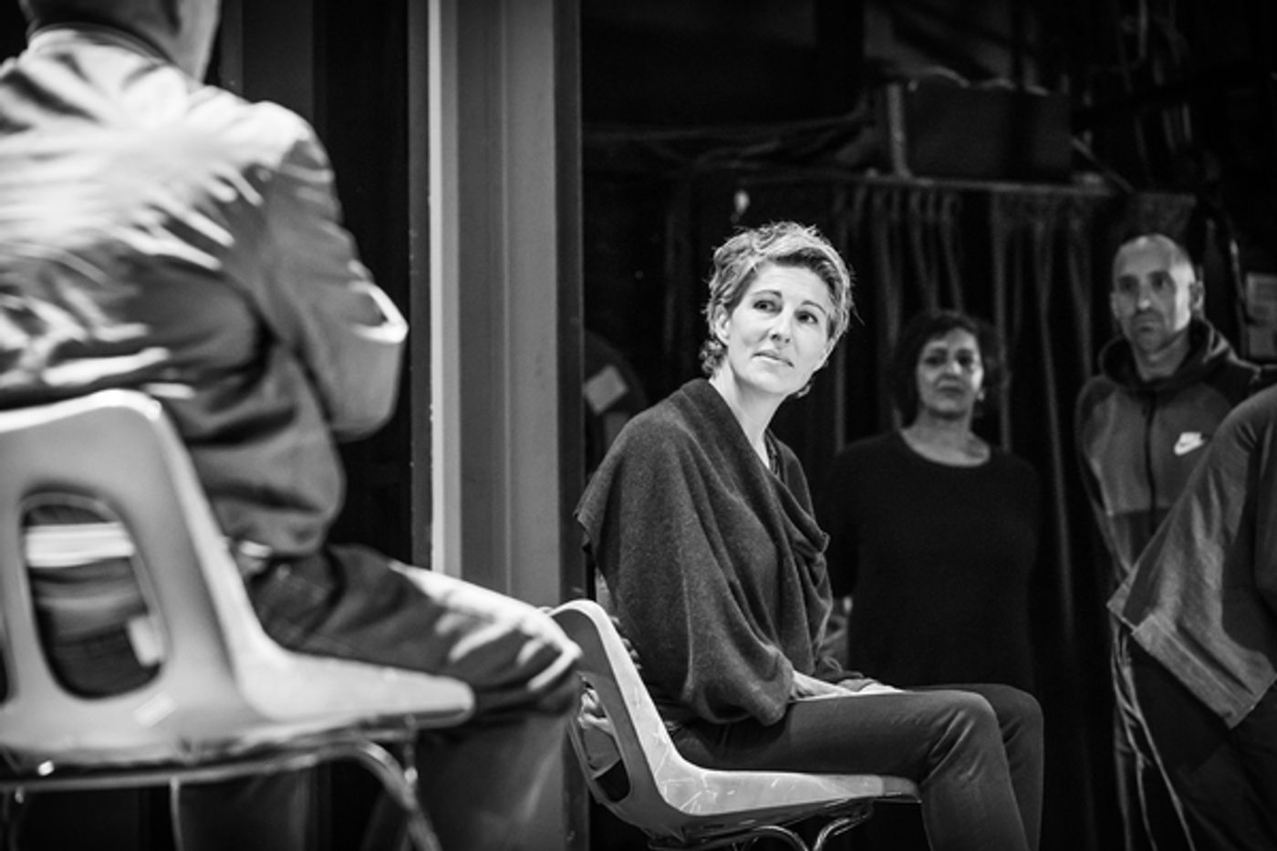 Photo Flash: In Rehearsal with Meera Syal, Tamsin Greig, and the Company of PINTER THREE  Image