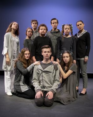 Katy Bessa, Alexa Stratton, Elizabeth Plummer, Luke Guiou, Everett Johnson, Matthew Gay, Peyton Nicholson, Sara Guiou, Kennnedy Soffa, and Madeline Carter, photograph by Jason Johnson-Spinos @ BroadwayWorld Katy Bessa, Alexa Stratton, Elizabeth Plummer, Luke Guiou, Everett Johnson, Matthew G Photo