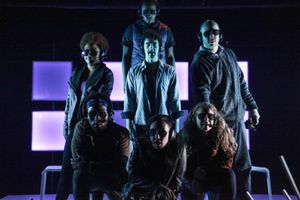 Londen Shannon, Emily Marso and Laura Sturm, Ayanna Bria Bakari, Daniel Chenard and Travis Barnhart with Victor Musoni @ BroadwayWorld Londen Shannon, Emily Marso and Laura Sturm, Ayanna Bria Bakari, Daniel Chenard and T Photo