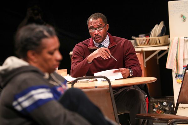 Samuel Ray Gates as Reggie with Kathryn Hunter-Williams as Faye Photo