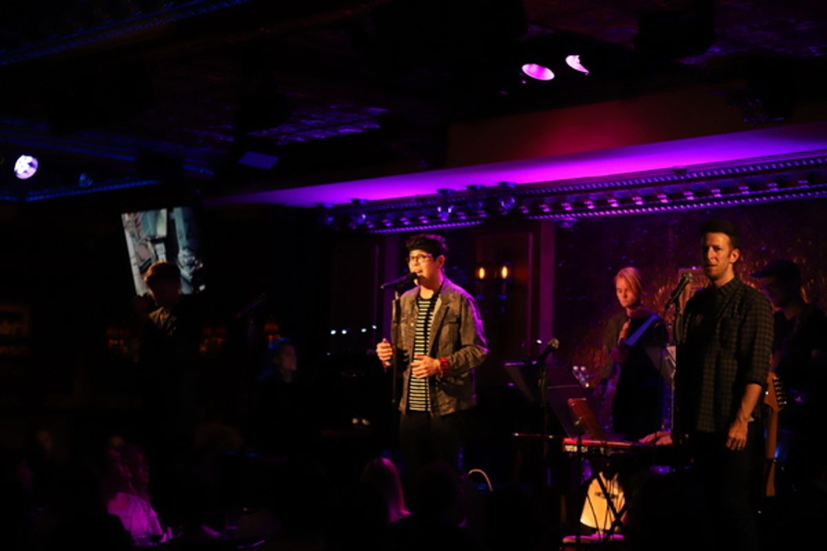 Andy Mientus, George Salazar, and Nick Blaemire at 