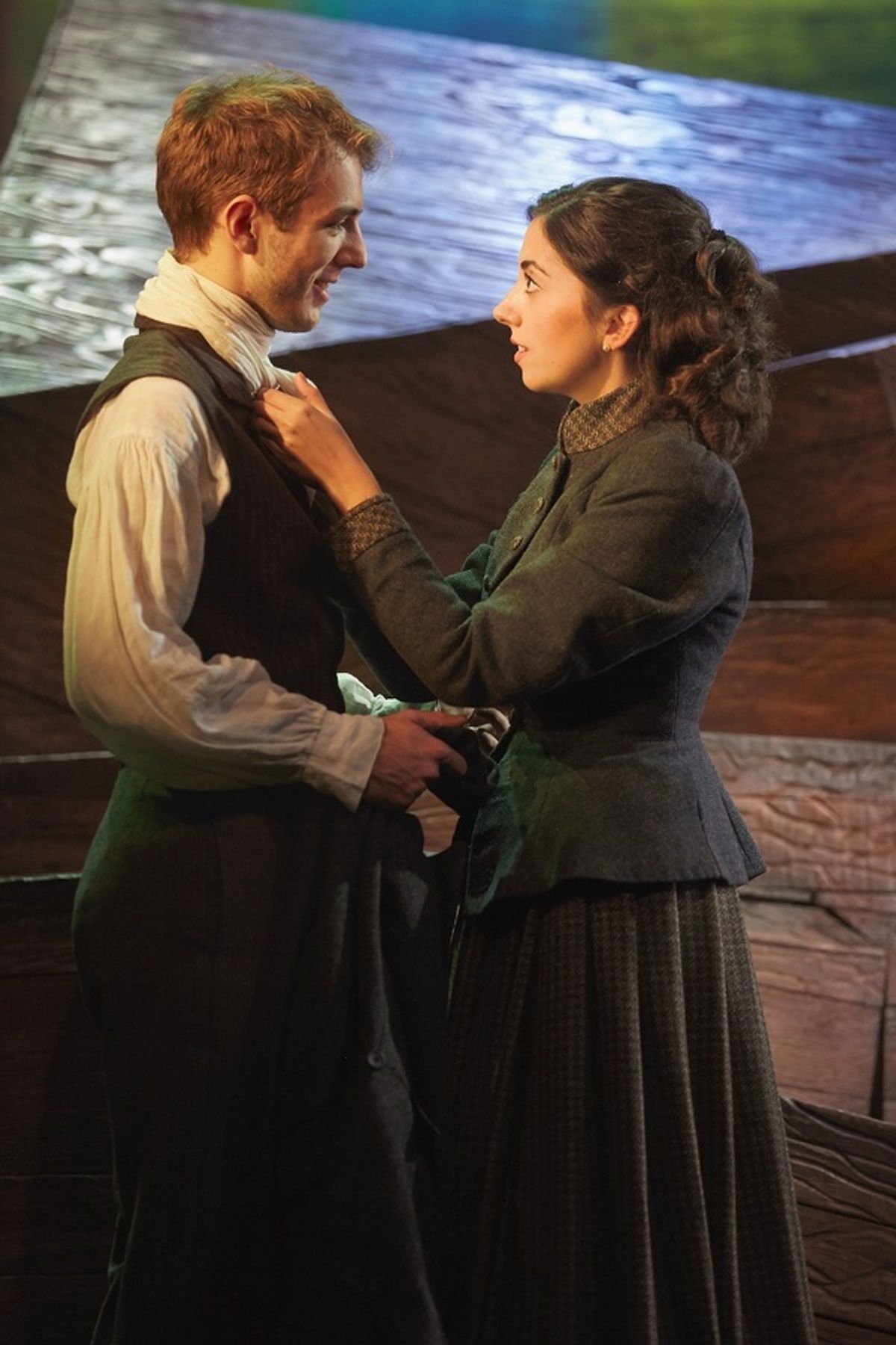 Bradley Foster and Melissa Vaughan  at 