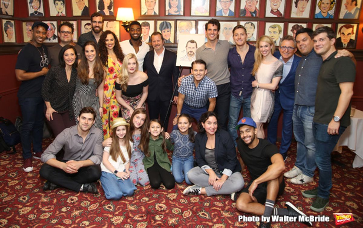 Rob Ashford with the cast and crew og â€�"Frozenâ€  at 