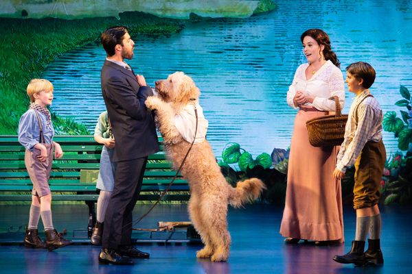 Josiah Smothers, Jeff Sullivan, Ruby Gibbs and Paul Schoeller in Finding Neverland Photo