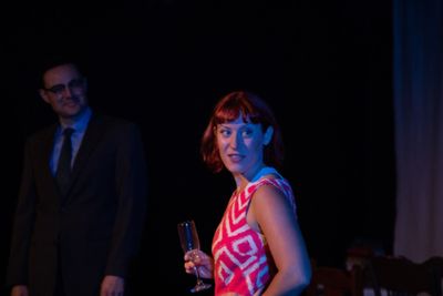 Tara Rose (Sarah Elizabeth Grace) reunites with Nick Genovese (Matt W. Cody) at Kemen Photo