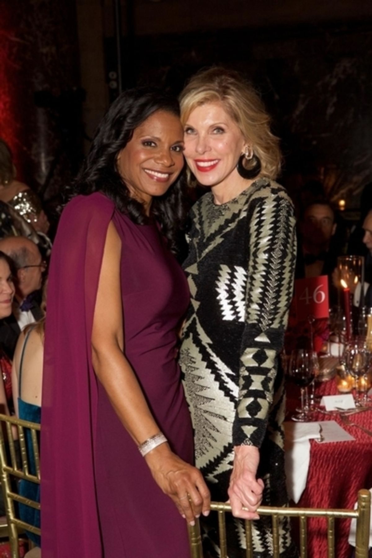Audra McDonald and Christine Baranski at 